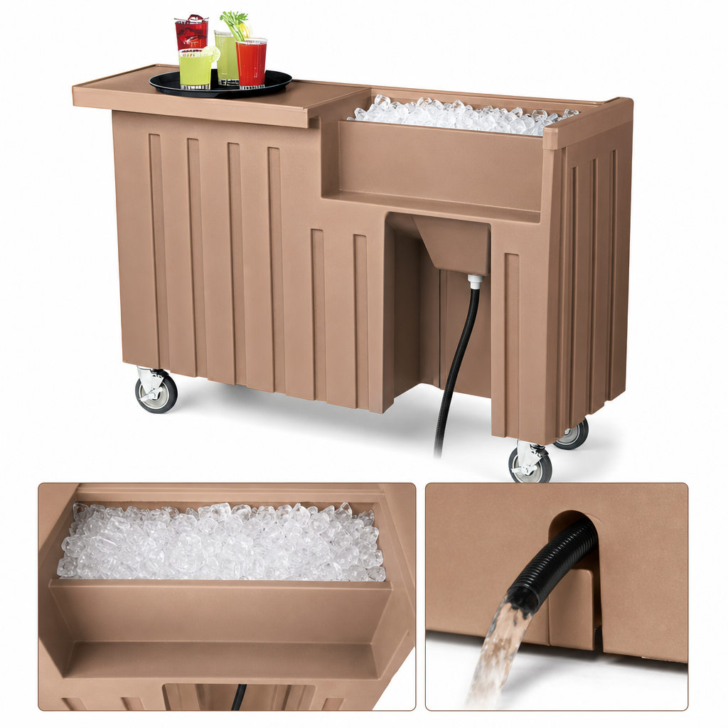 80 Lb. Ice Sink With Drain