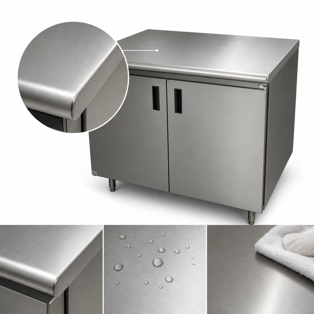 14-Gauge 304 Stainless Steel Top