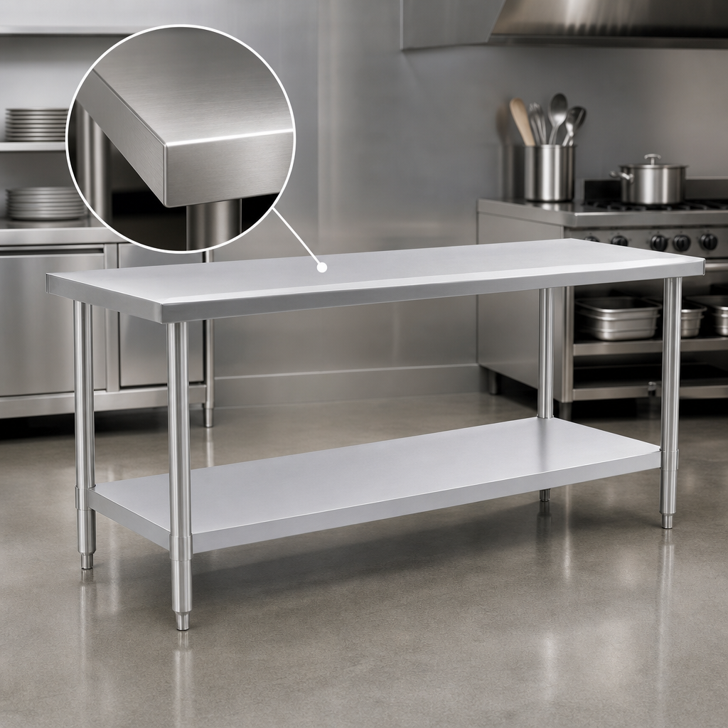 14-Gauge Stainless Steel Top