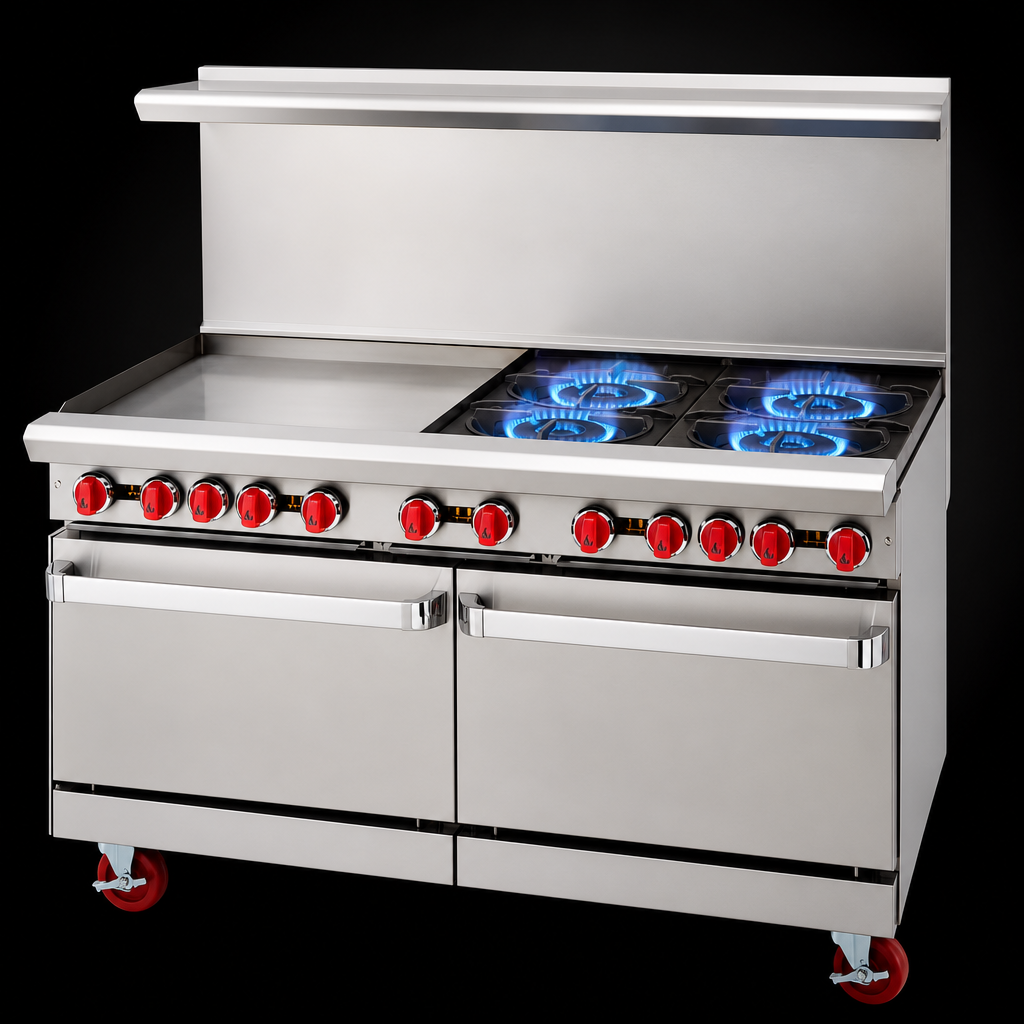 Four Open Burners