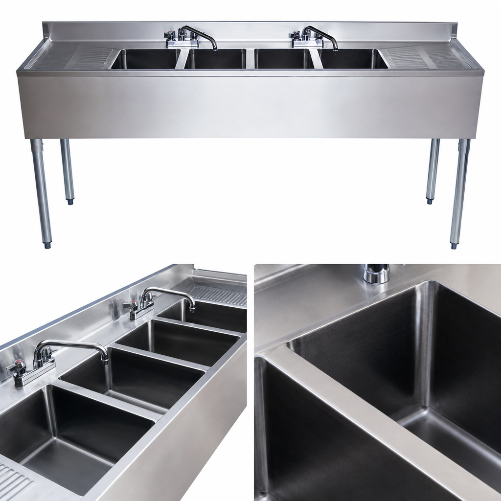Four Integrally Welded Bowls