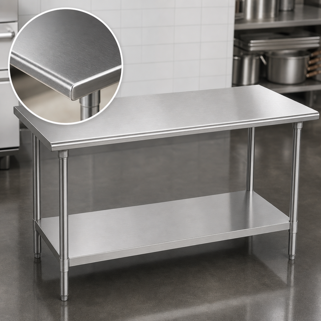 14-Gauge 304 Stainless Steel Top