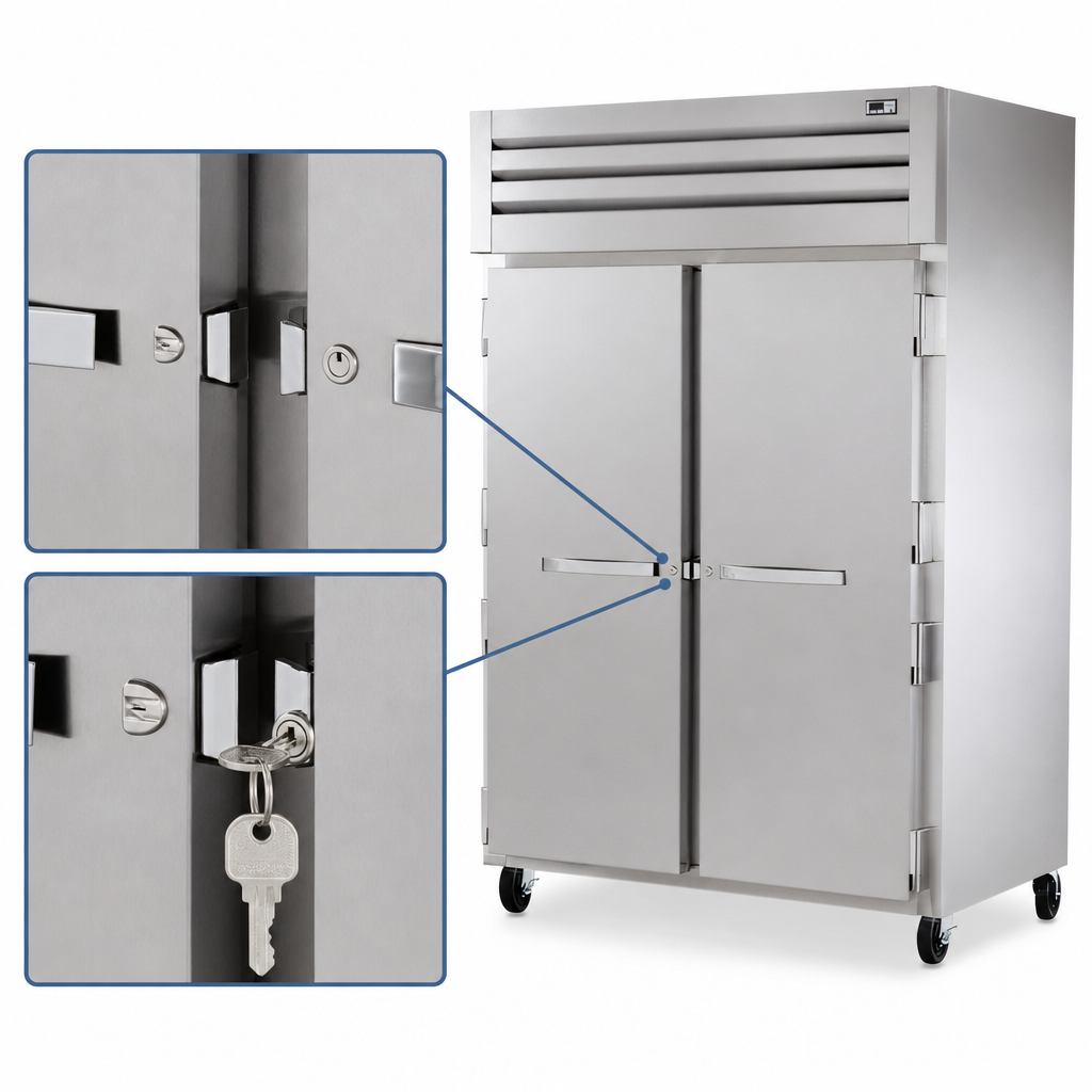 Locking Stainless Steel Doors