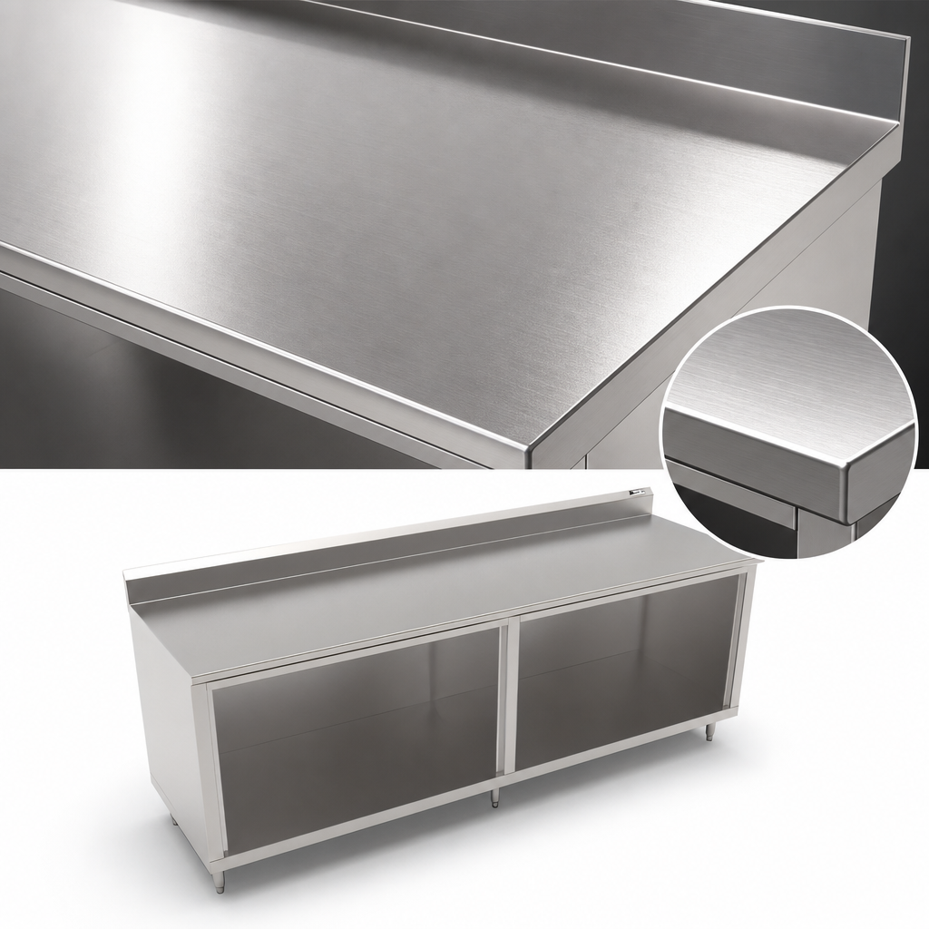 16-Gauge 300-Series Stainless Steel Top