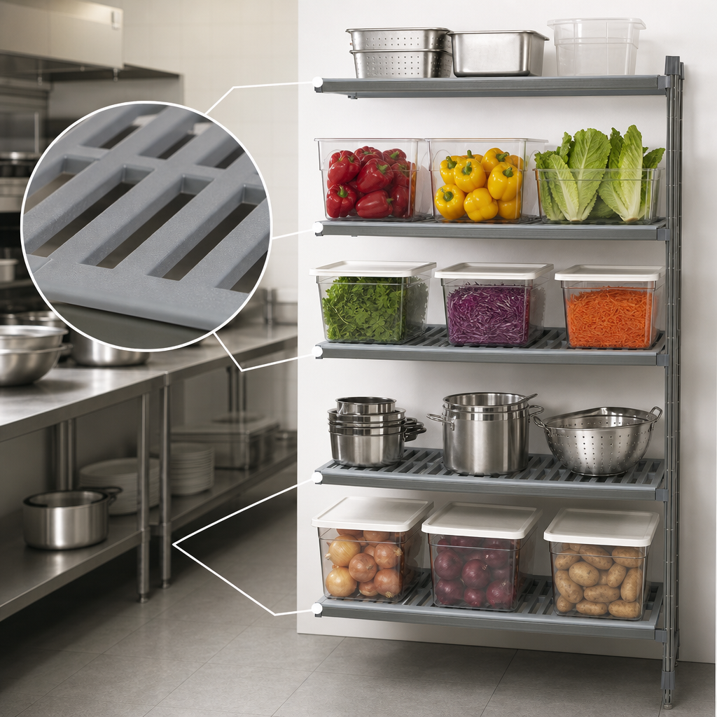 Five Vented Shelf Plates