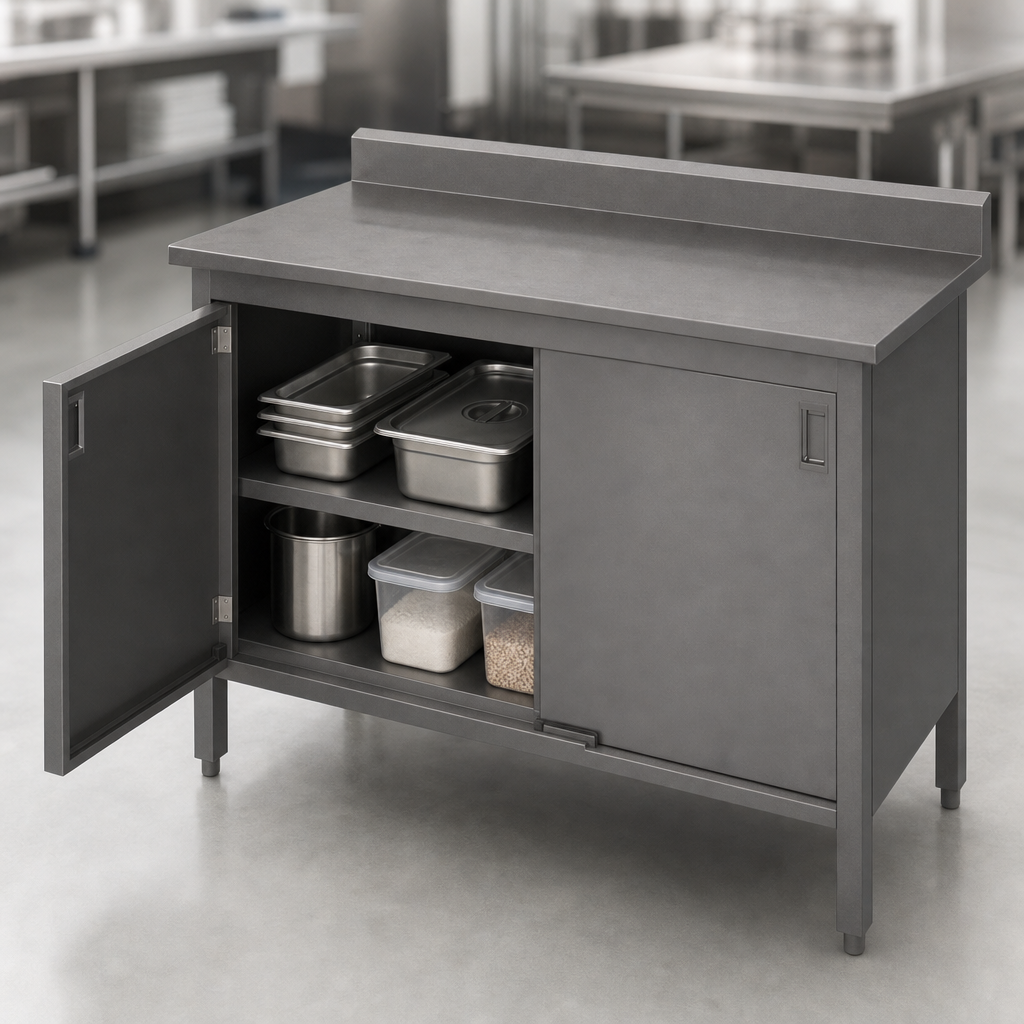 Cabinet Base with Hinged Doors
