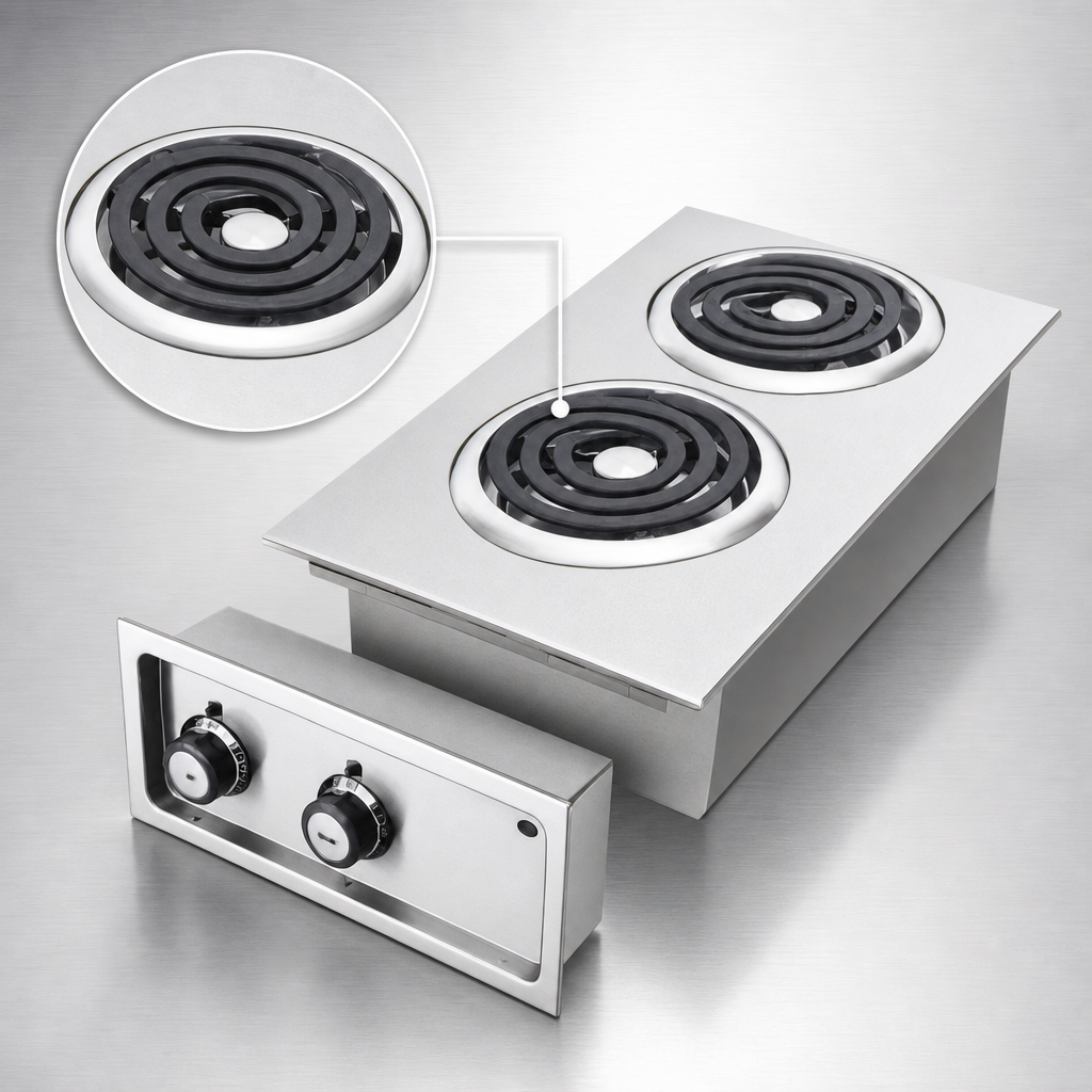 8-Inch Flat Spiral Tubular Elements