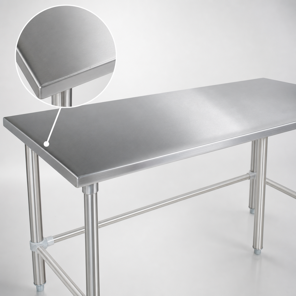 16-Gauge Stainless Steel Top