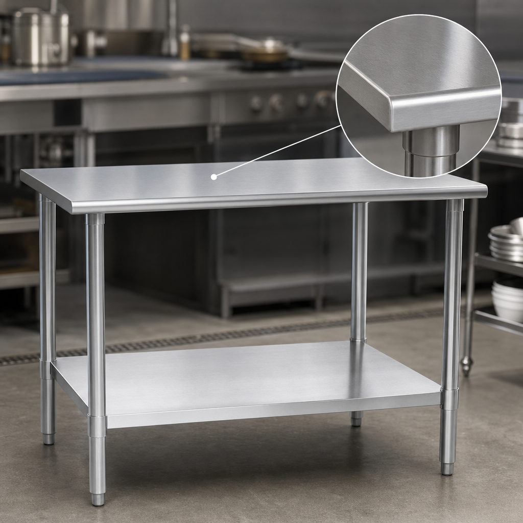 14-Gauge Stainless Steel Top
