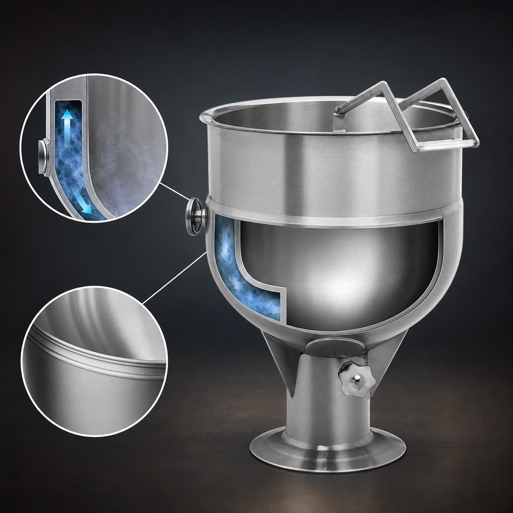 Direct Steam, 2/3-Jacketed Design