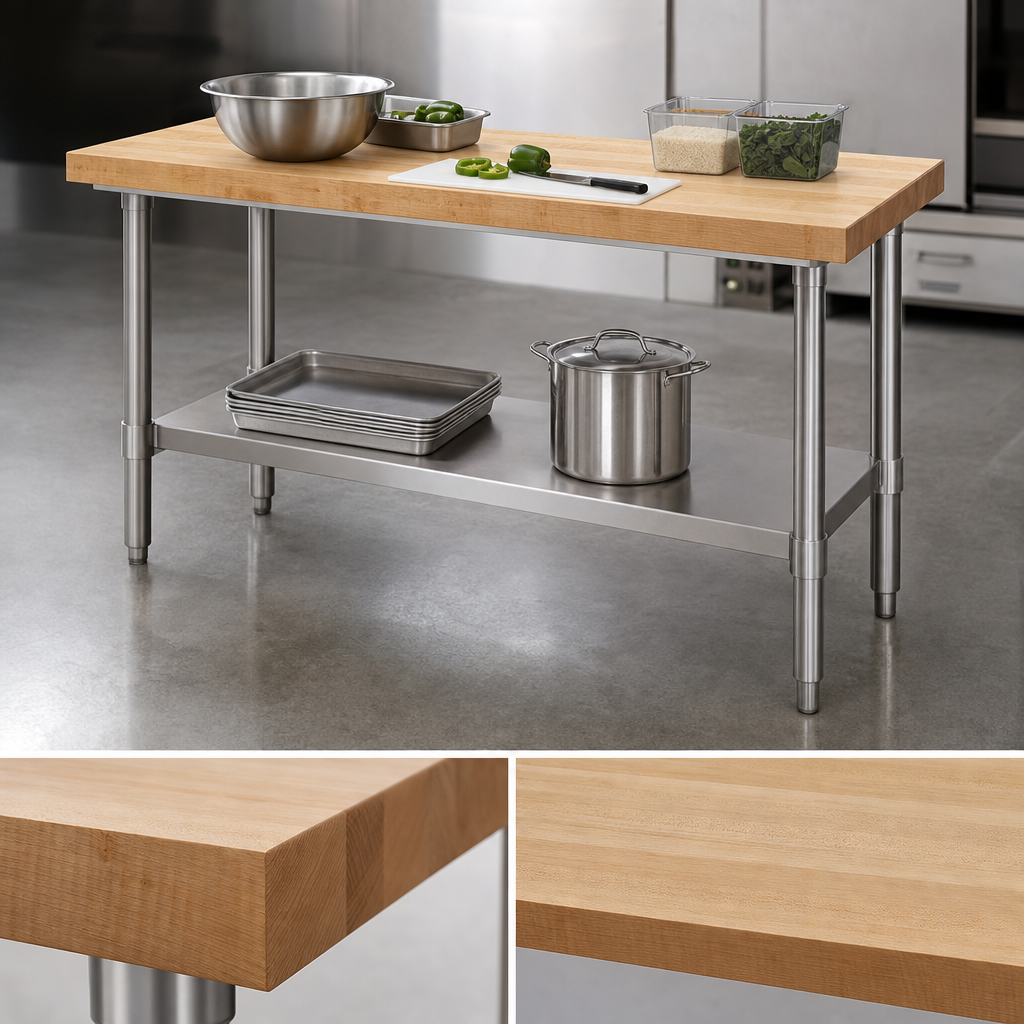 1-3/4-Inch Hardwood Top