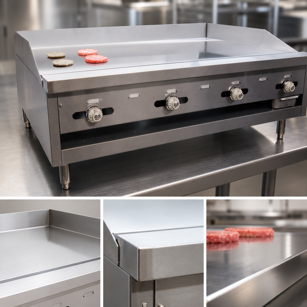 Polished Steel Griddle Plate