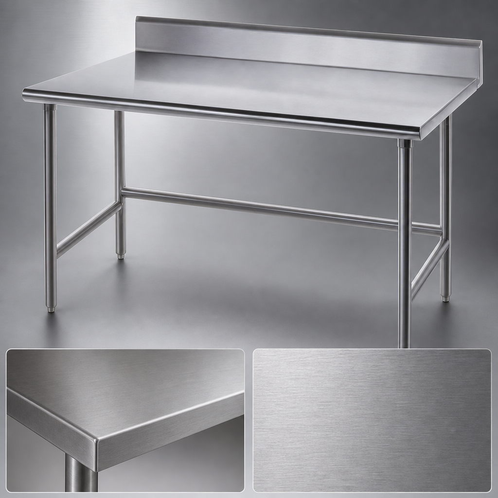 14-Gauge 304 Stainless Steel Top