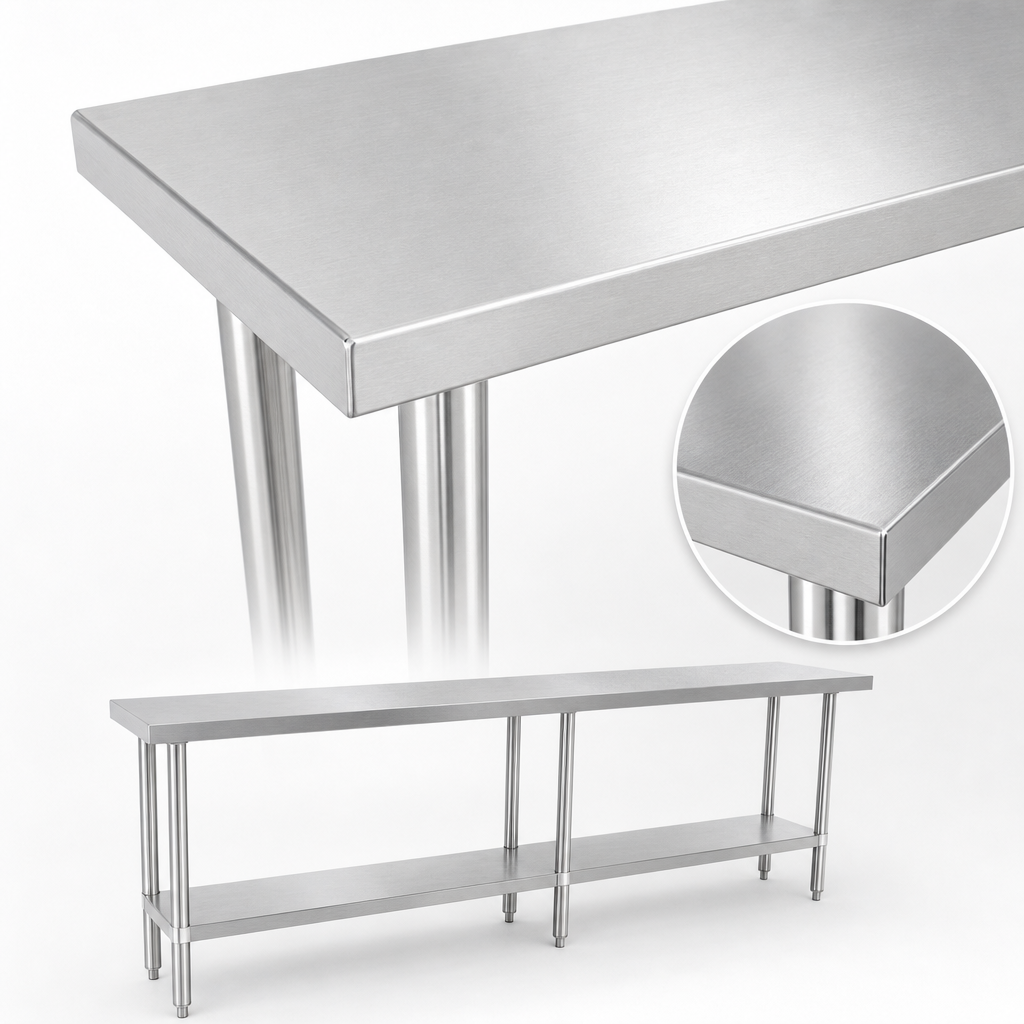 16-Gauge 304 Stainless Steel Top