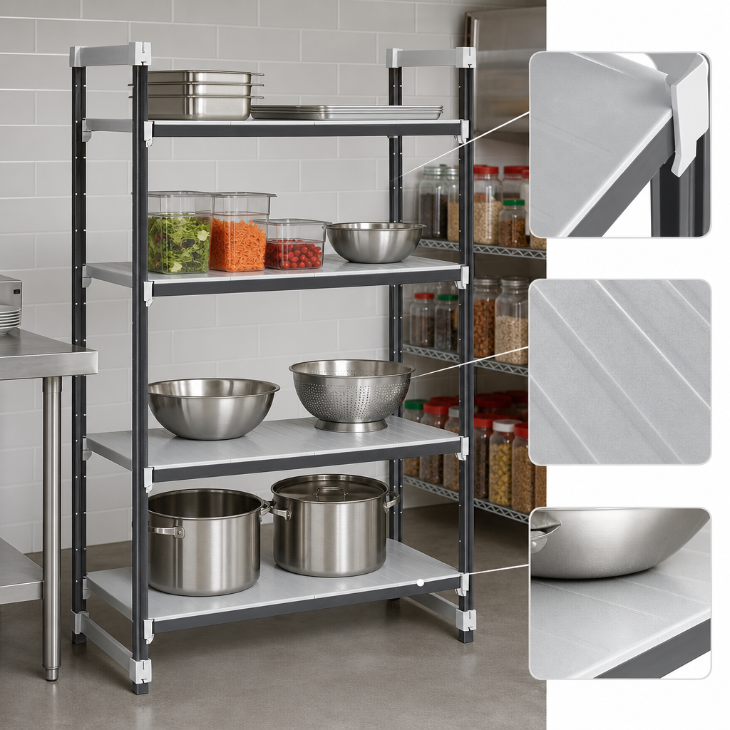 Solid Reinforced Polypropylene Shelf Plates
