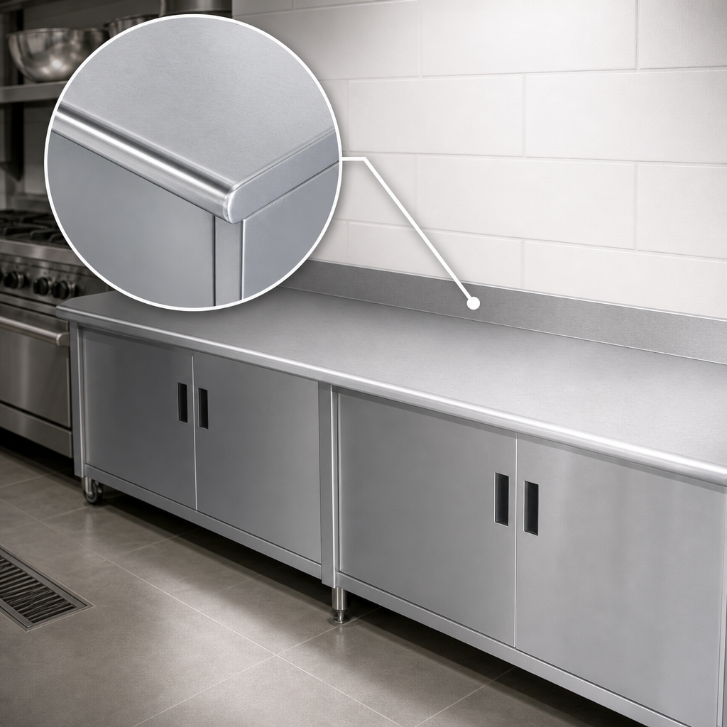 16-Gauge 304 Stainless Steel Top