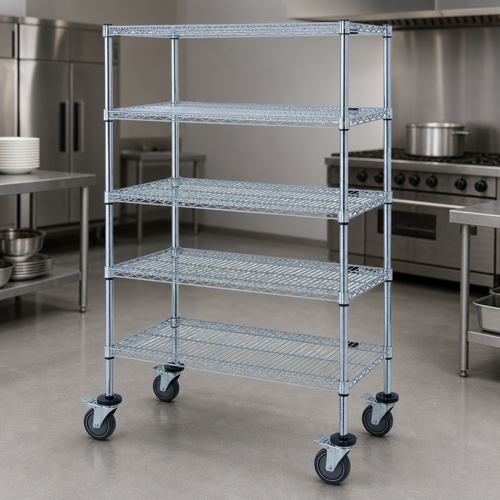 Five Wire Shelves