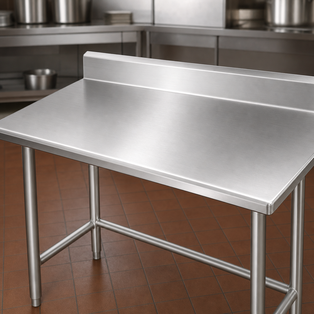16-Gauge 304 Stainless Steel Top