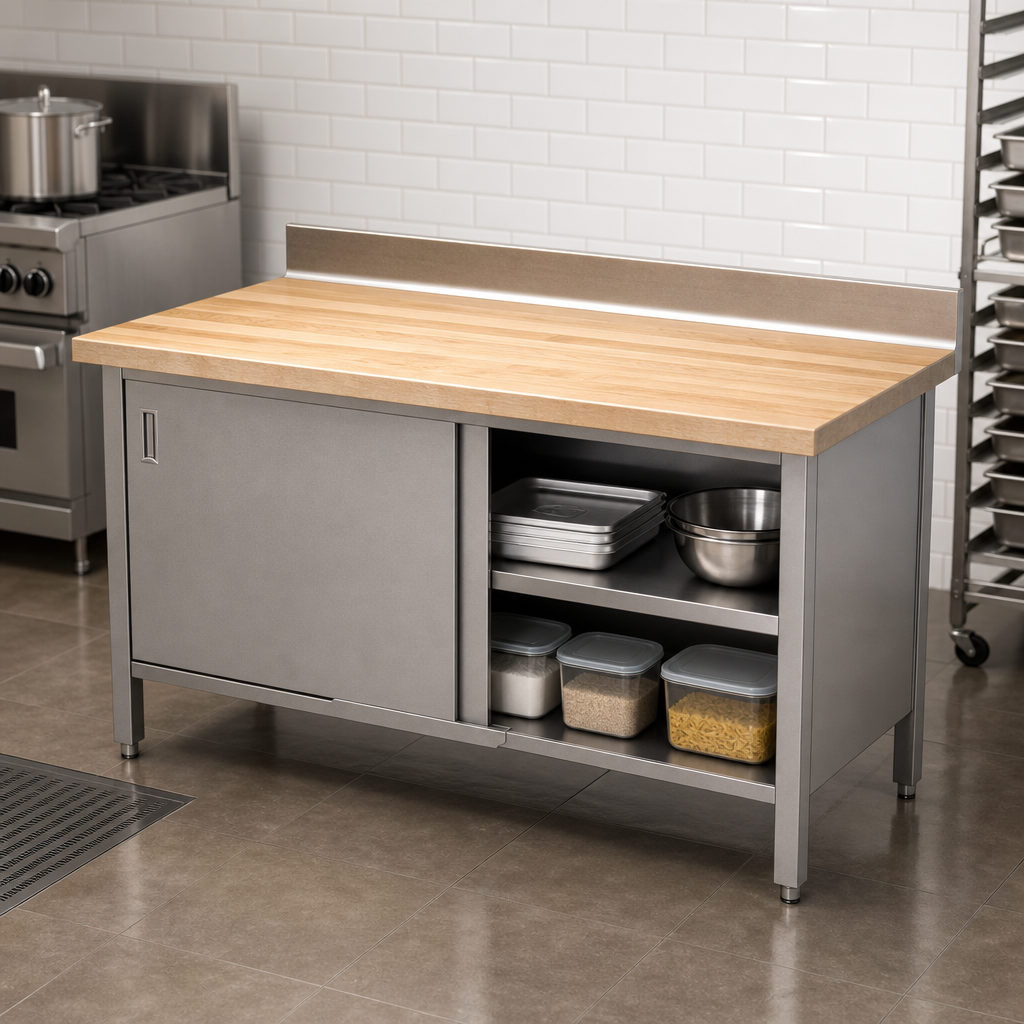 Cabinet Base with Sliding Doors