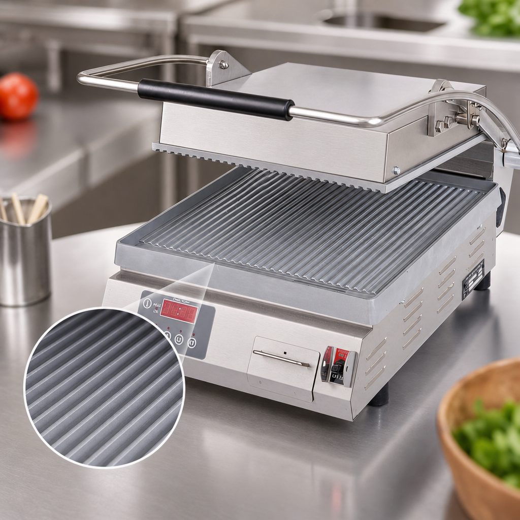 Grooved Aluminum Cooking Surface