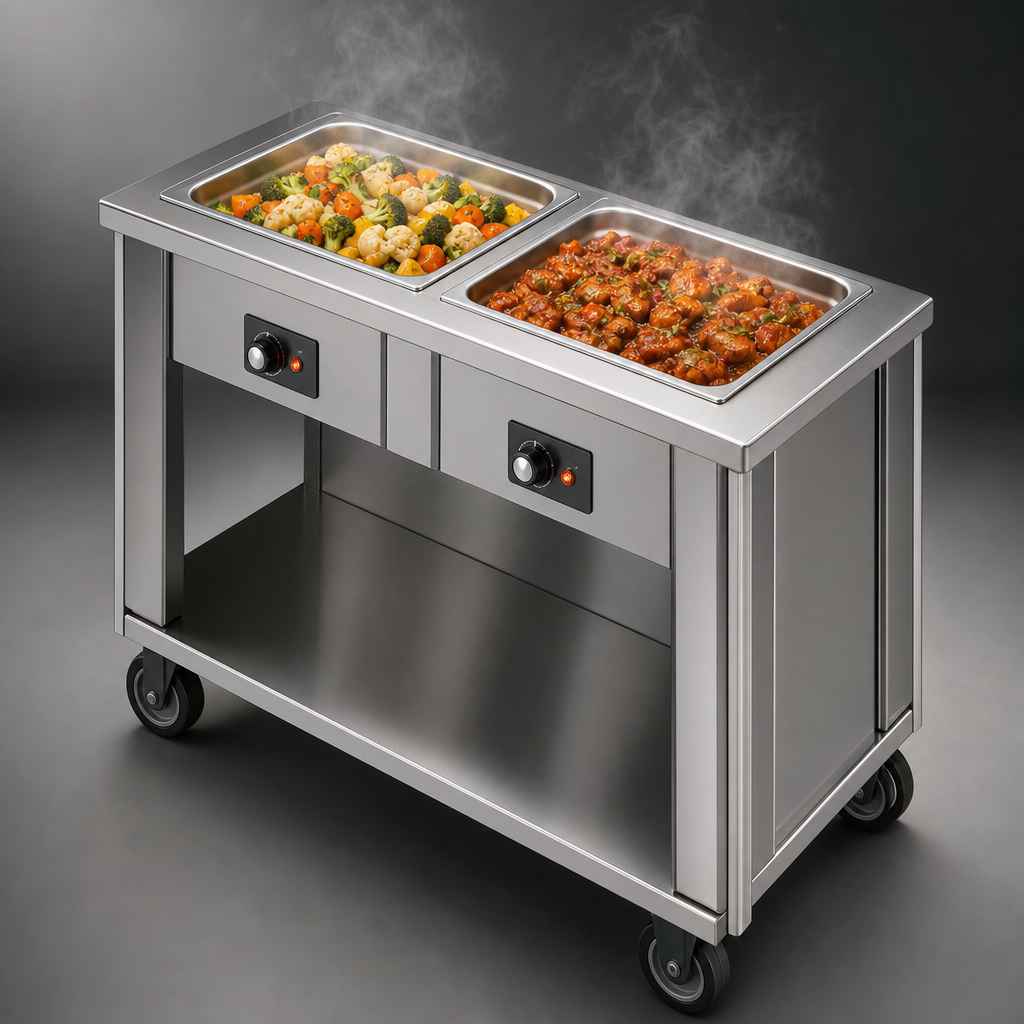 Two Electric Hot Food Wells
