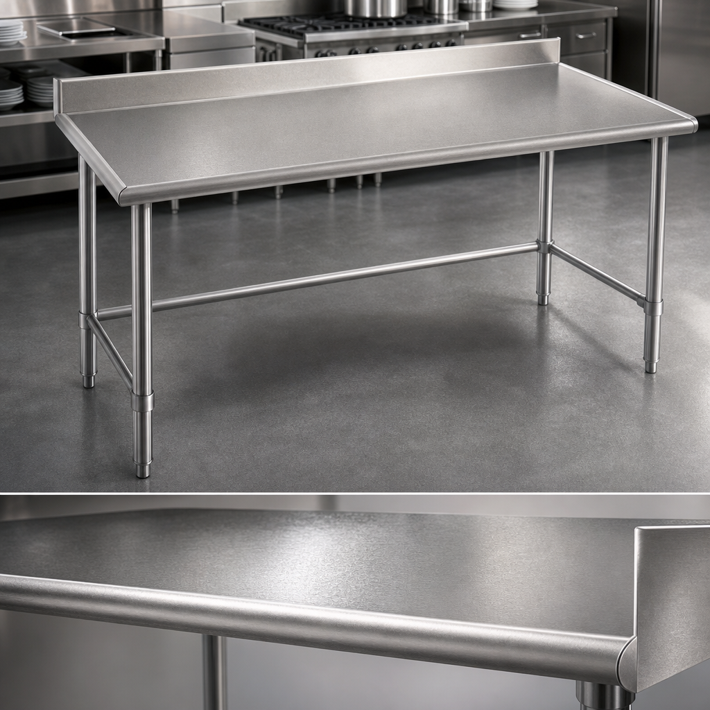 14-Gauge Stainless Steel Top