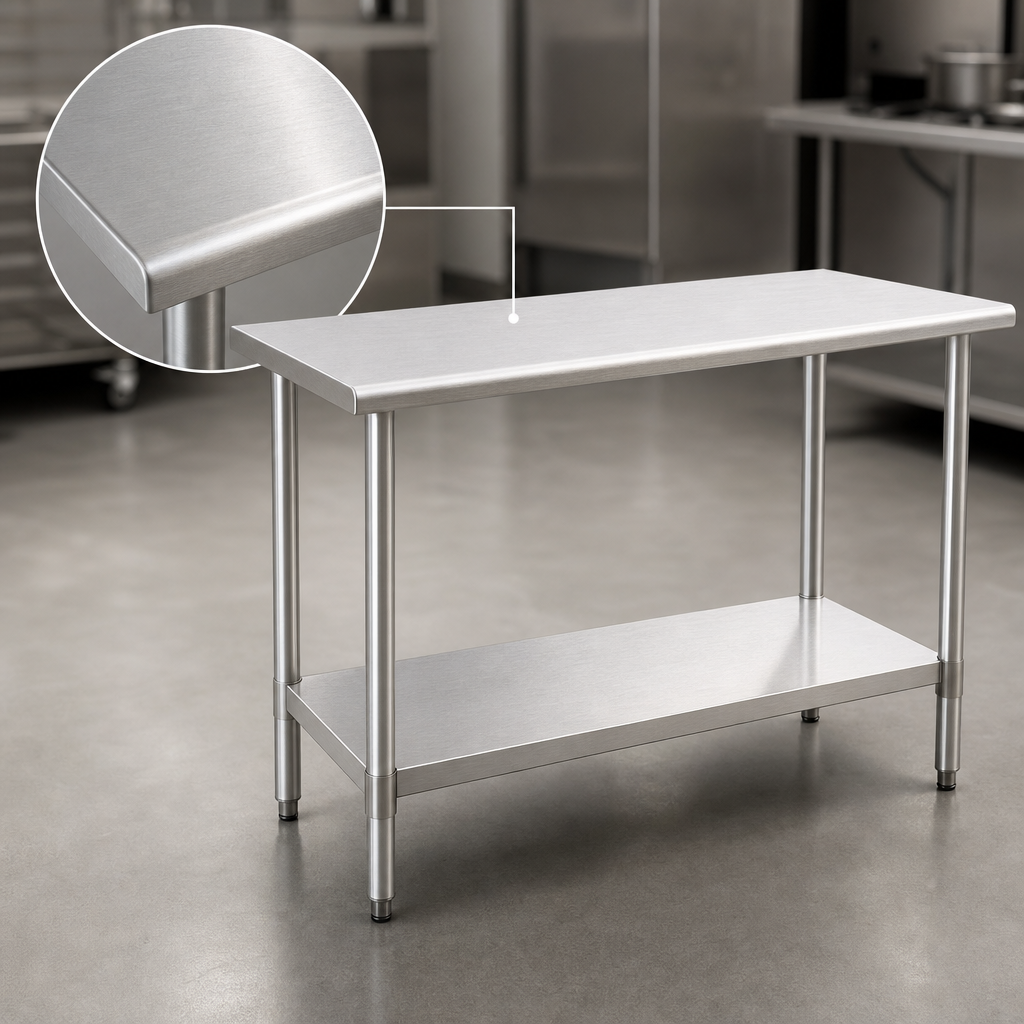 14-Gauge Stainless Steel Top