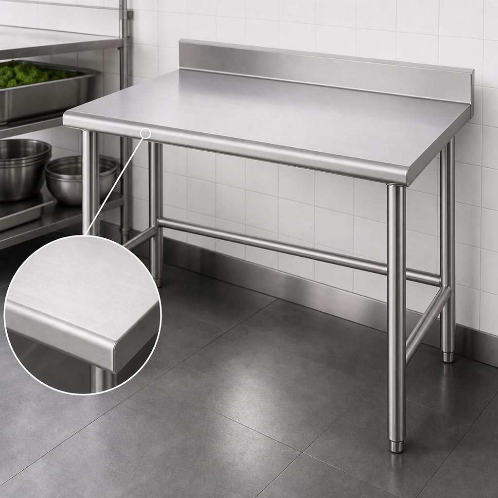 14-Gauge 304 Stainless Steel Top