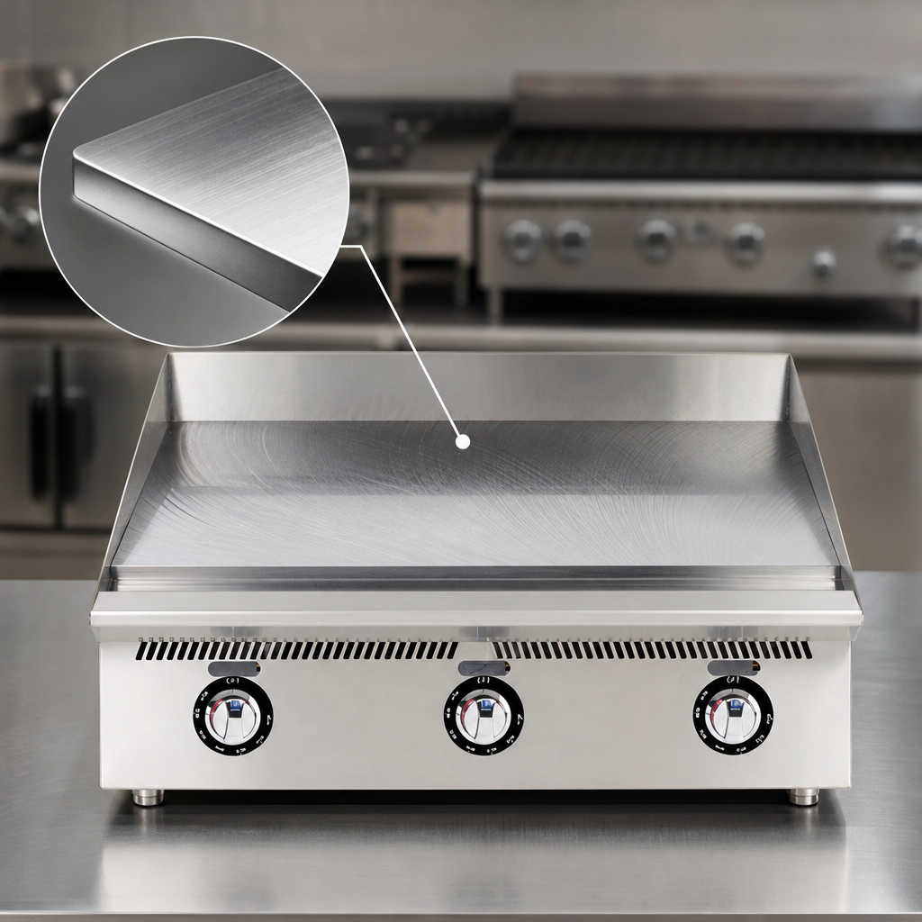 Polished Steel Griddle Plate