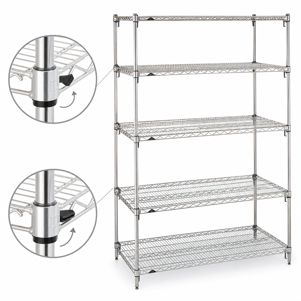 Super Adjustable Shelf Positioning