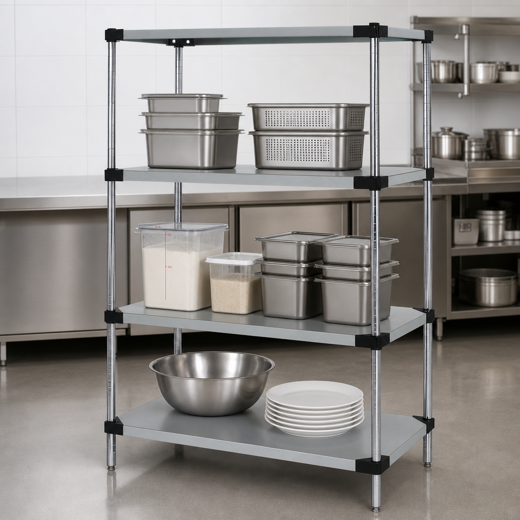 Four Solid Shelves