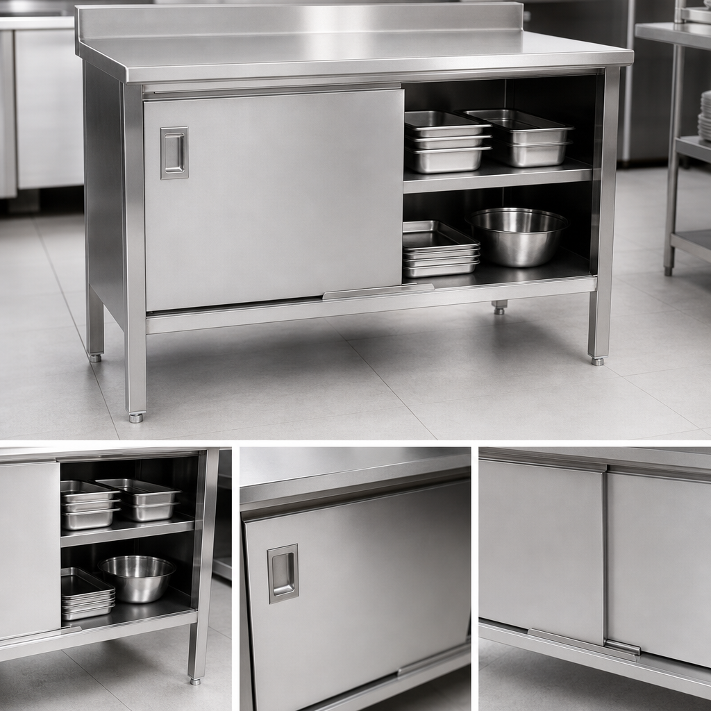 Cabinet Base With Sliding Doors