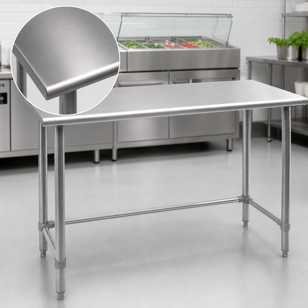 18-Gauge 430 Stainless Steel Flat Top