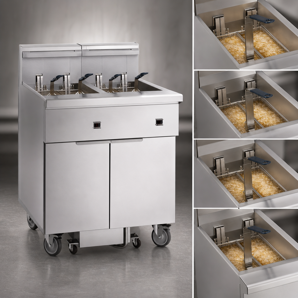Four-Battery Fryer System