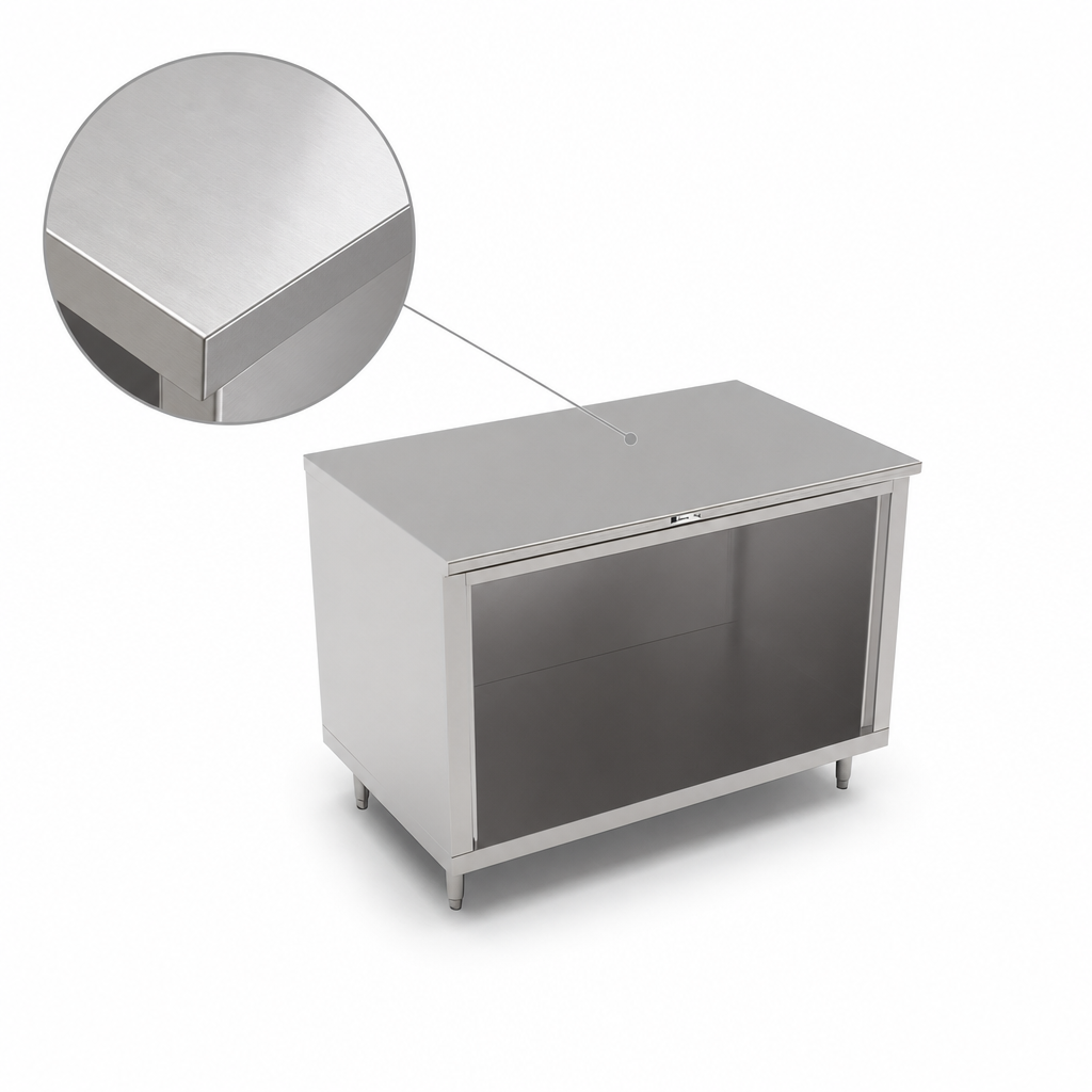 Flat Stainless Steel Top