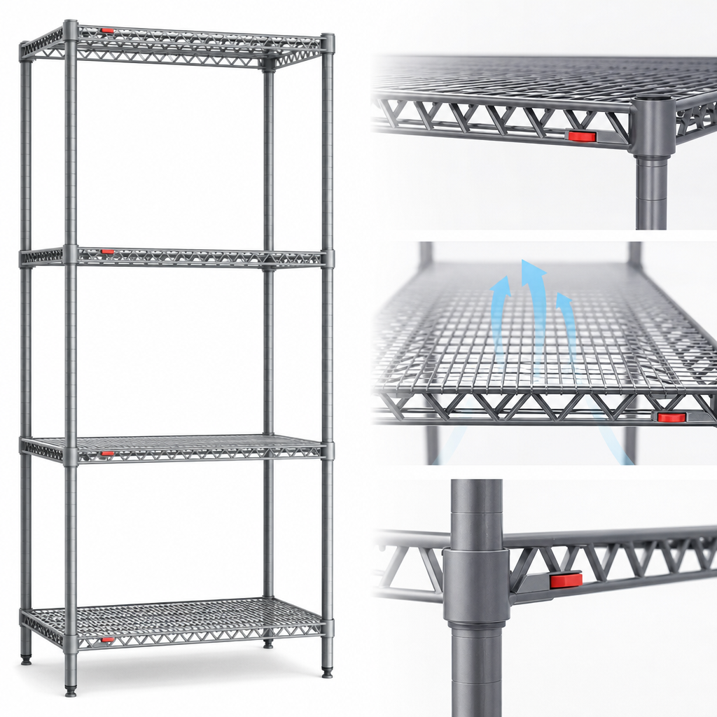 QuadTruss® Wire Shelves
