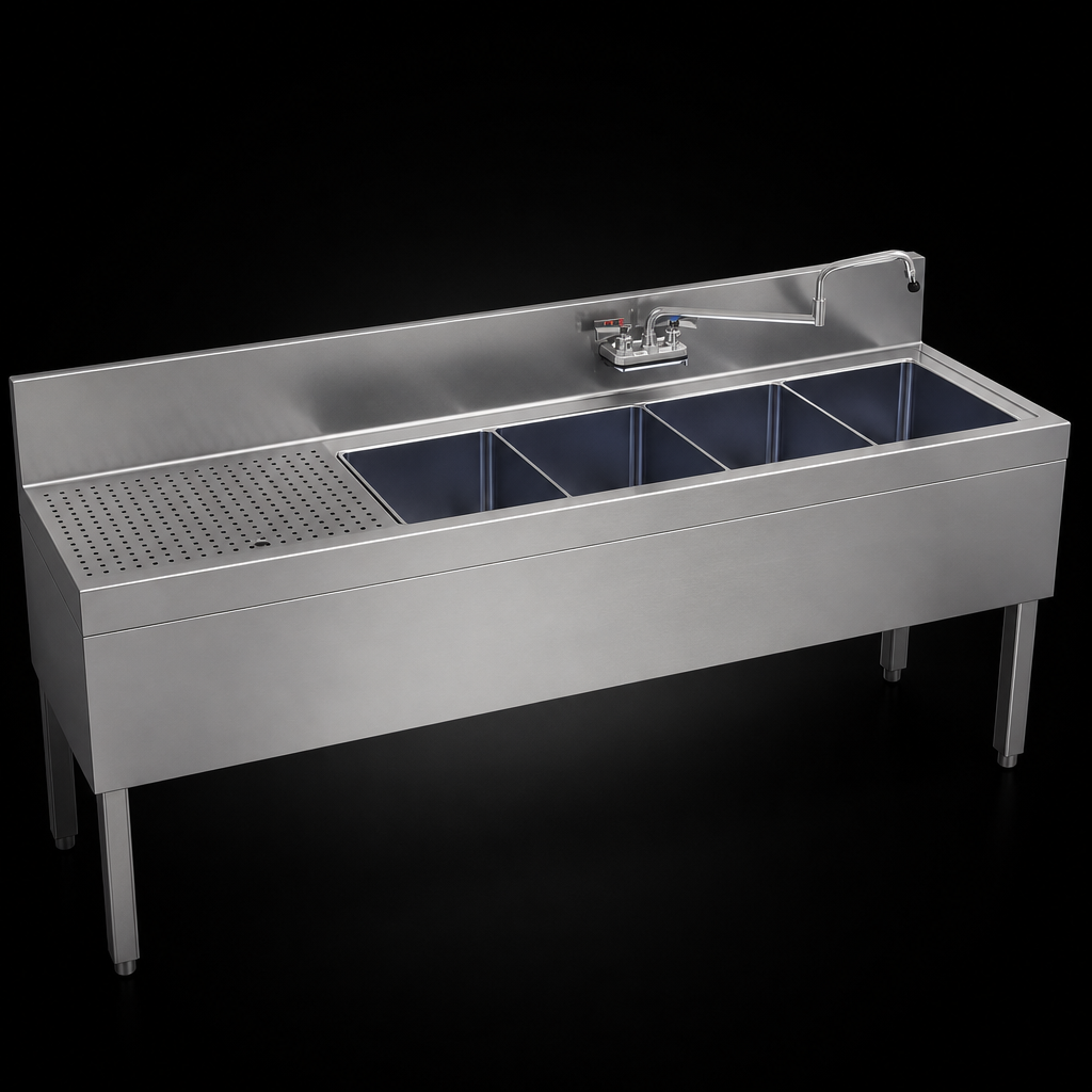 Four Sink Compartments