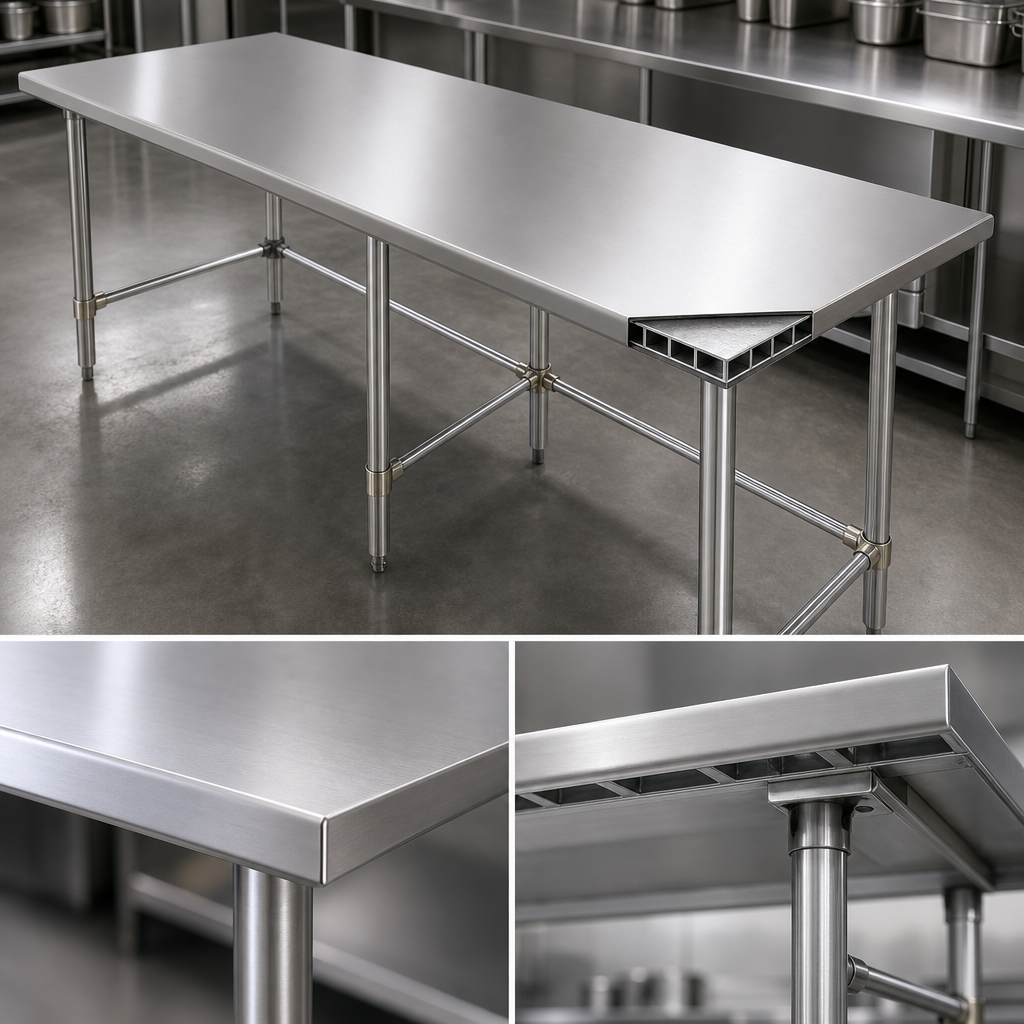 Reinforced Stainless Steel Top