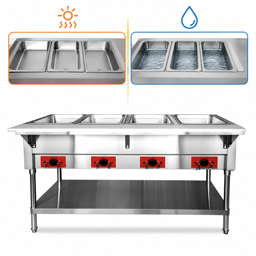 Dry or Wet Heat Operation