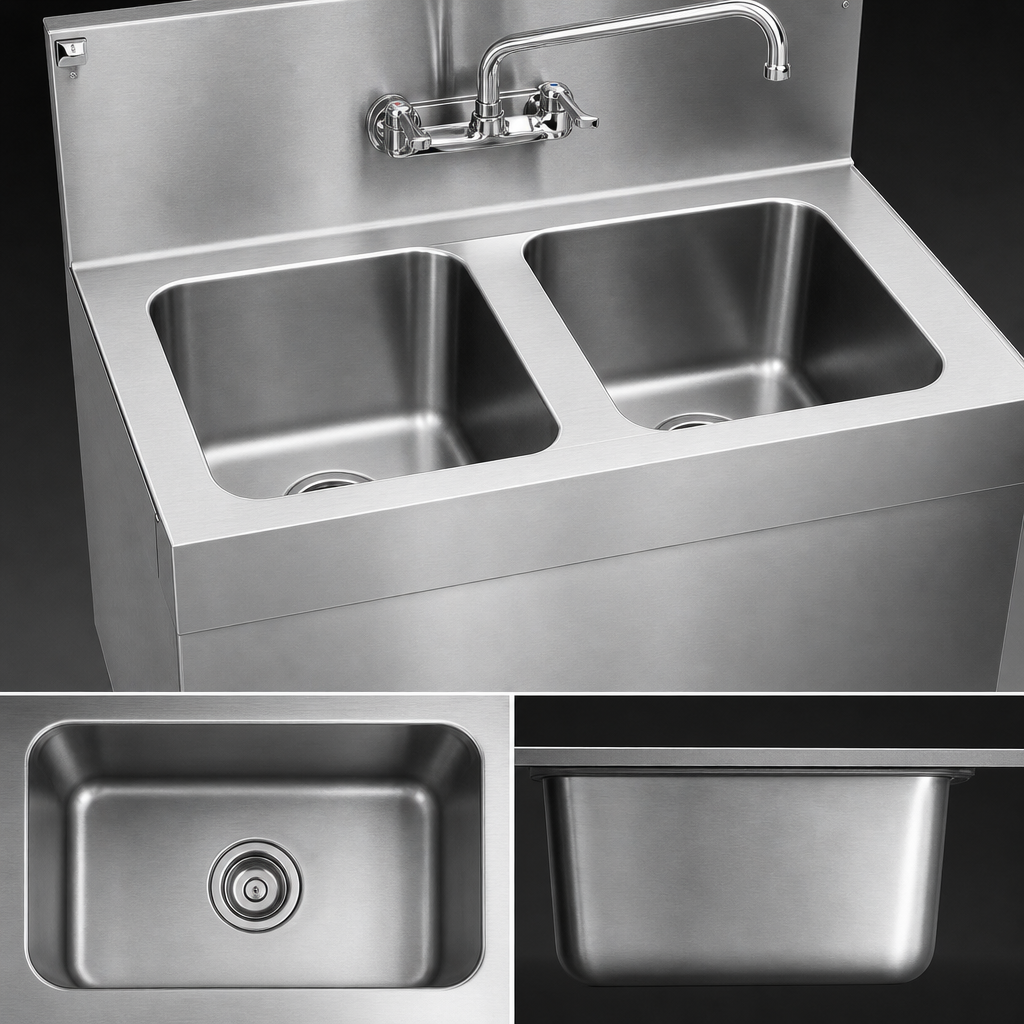 Two Deep Sink Bowls