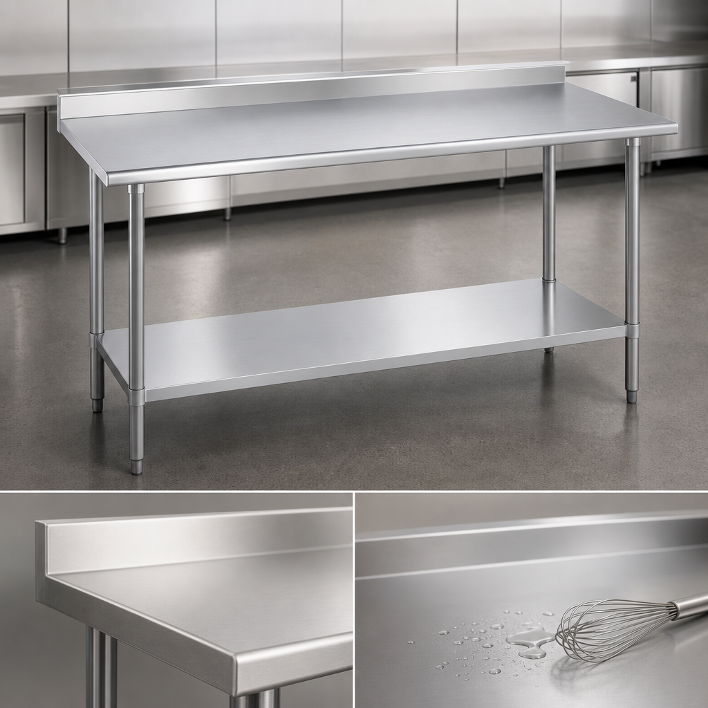 16-Gauge 400-Series Stainless Steel Top