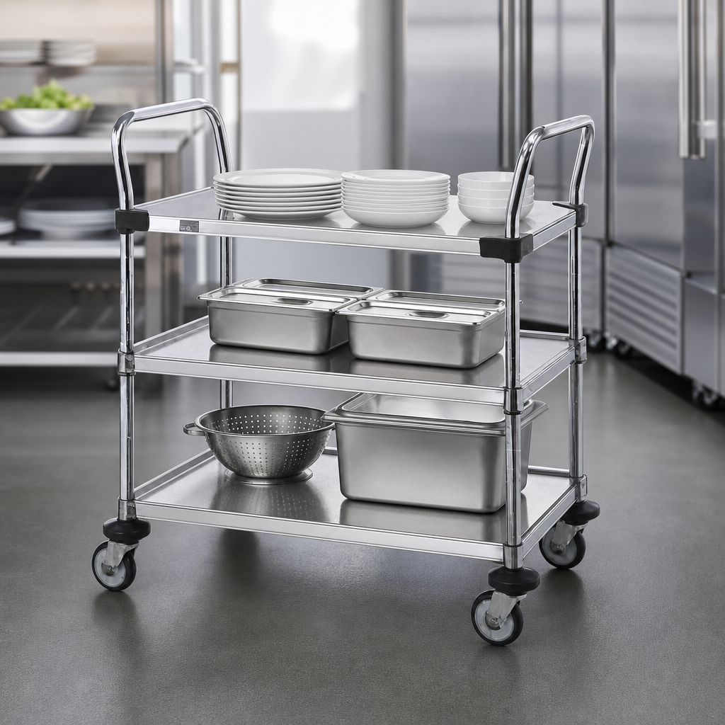 Open 3-Shelf Design