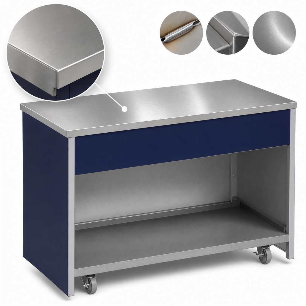 Heavy-Duty Stainless Steel Top