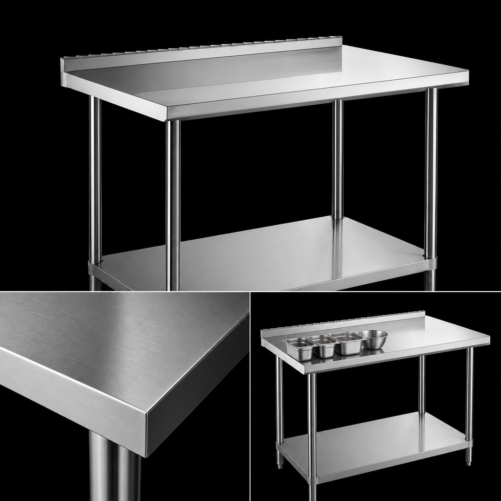 16-Gauge 304 Stainless Steel Top