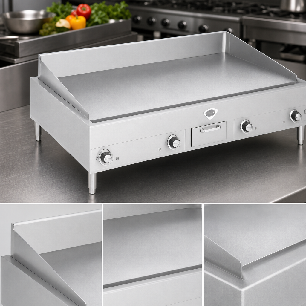 Smooth Polished Steel Griddle Plate