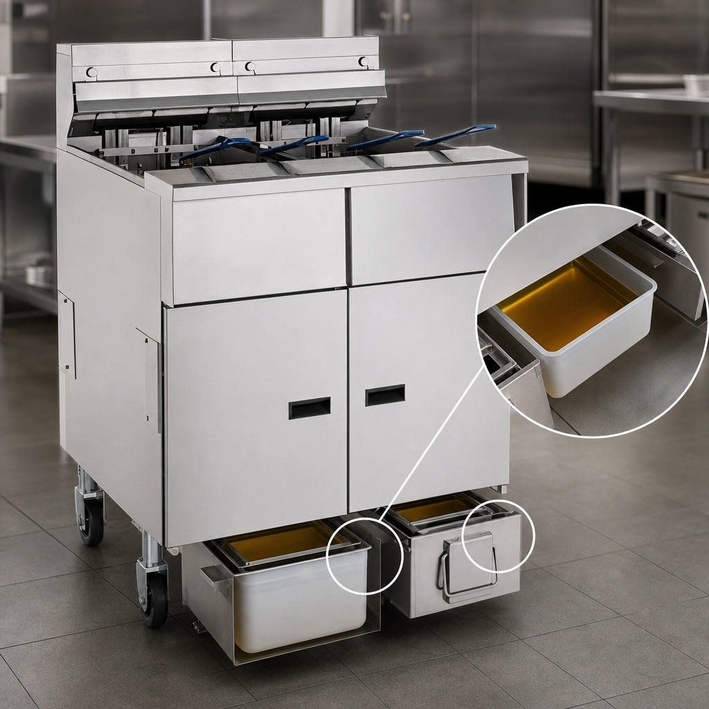 30 lb. Oil Capacity Per Fryer