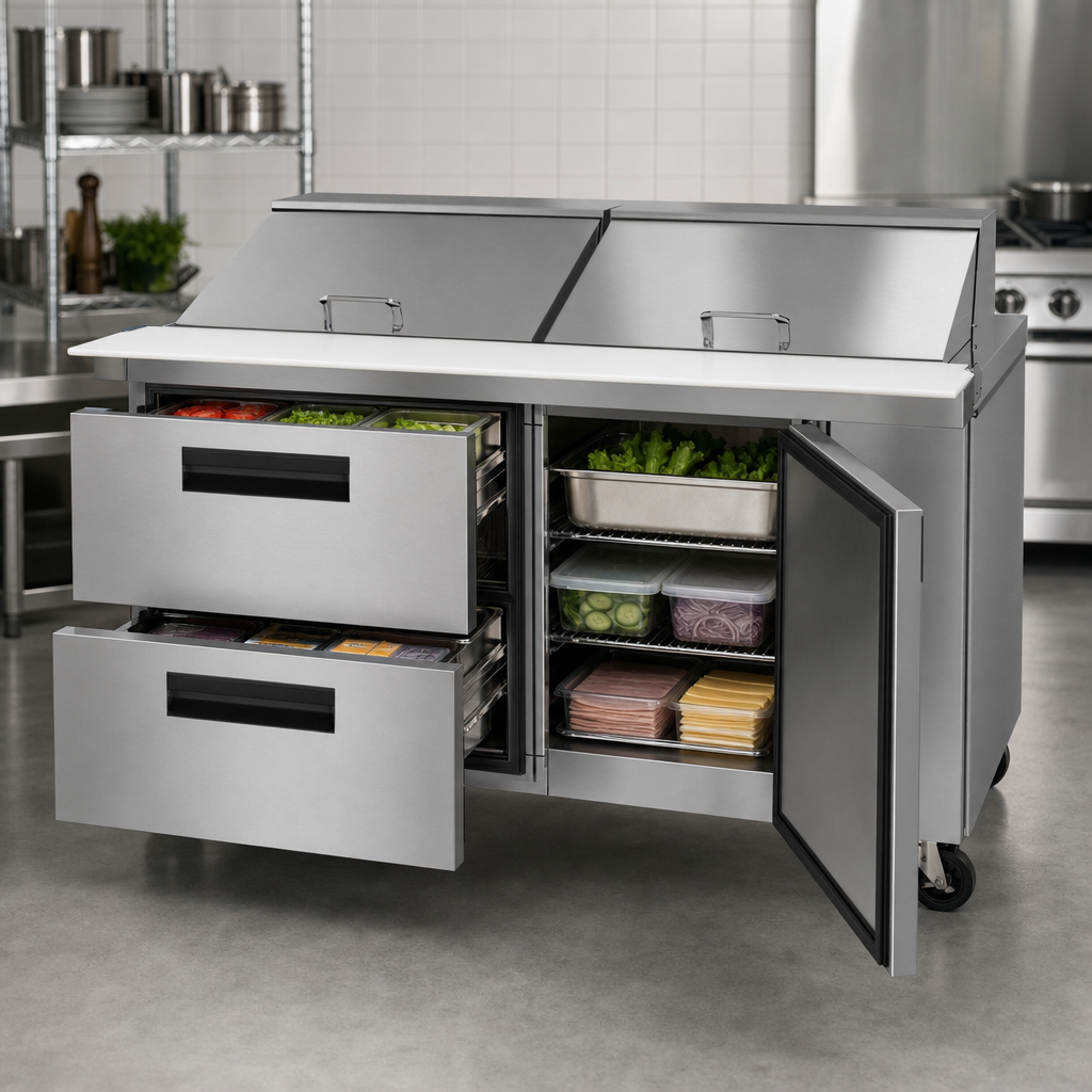 Mixed Door And Drawer Access