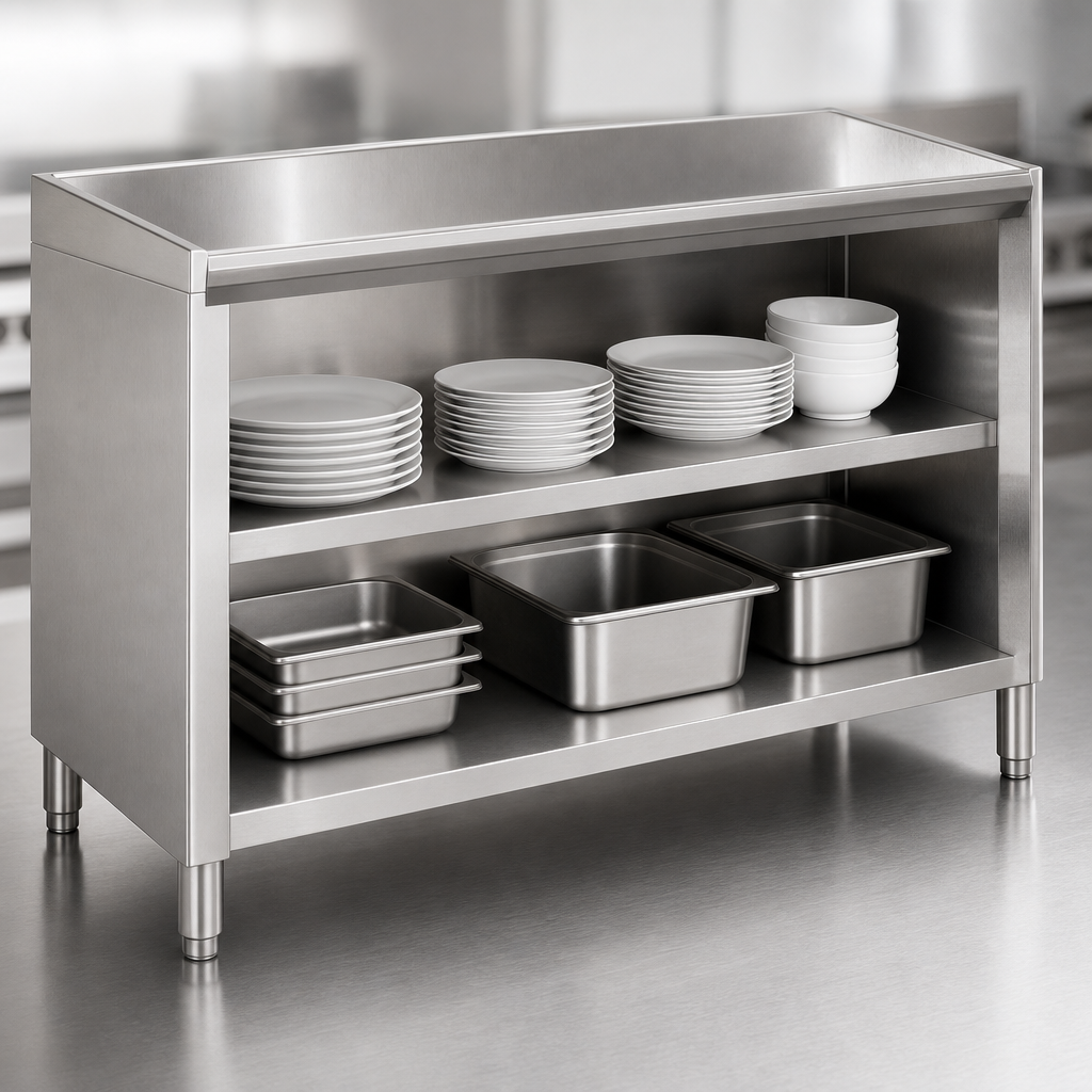 Open Base with Mid-Shelf