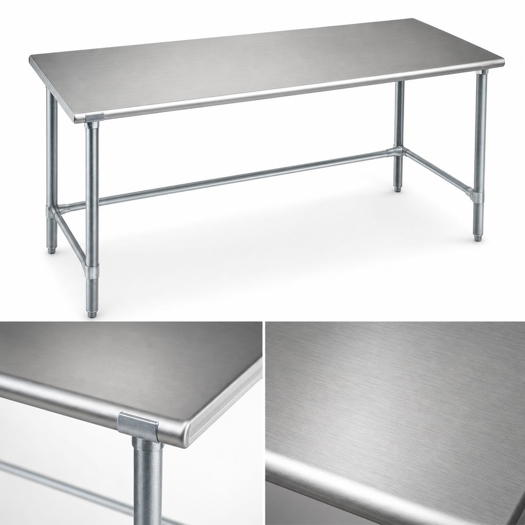 14-Gauge 304 Stainless Steel Top