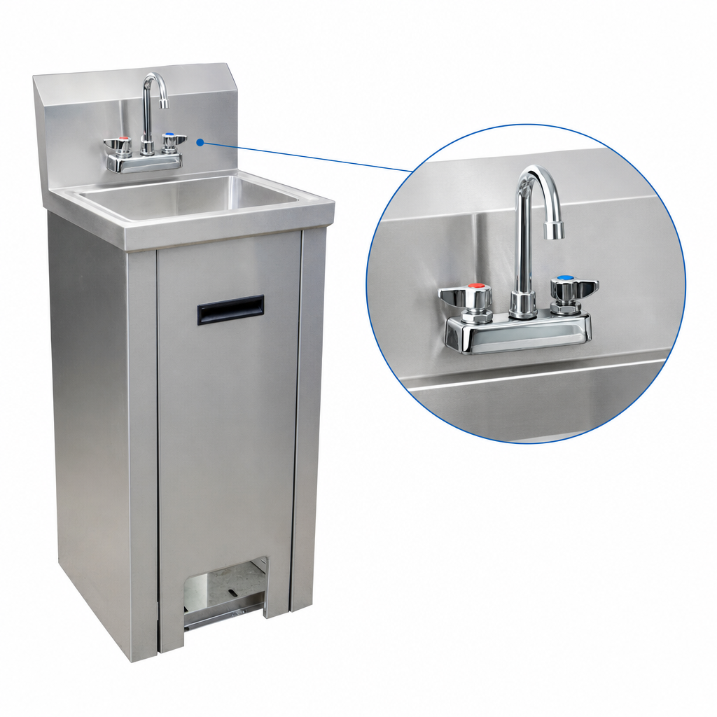 Included Splash-Mount Faucet
